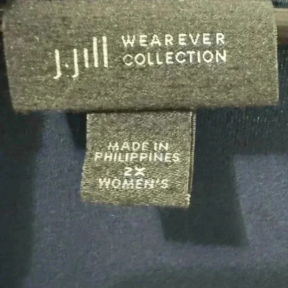J.Jill Wearever Collection Floral Jersey Knit Dress Pockets Size 2X - Picture 3 of 4